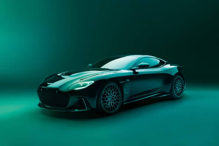 Aston Martin DBS 770 image on green background