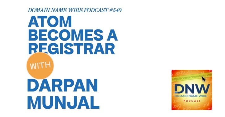 Atom becomes a registrar – DNW Podcast #540