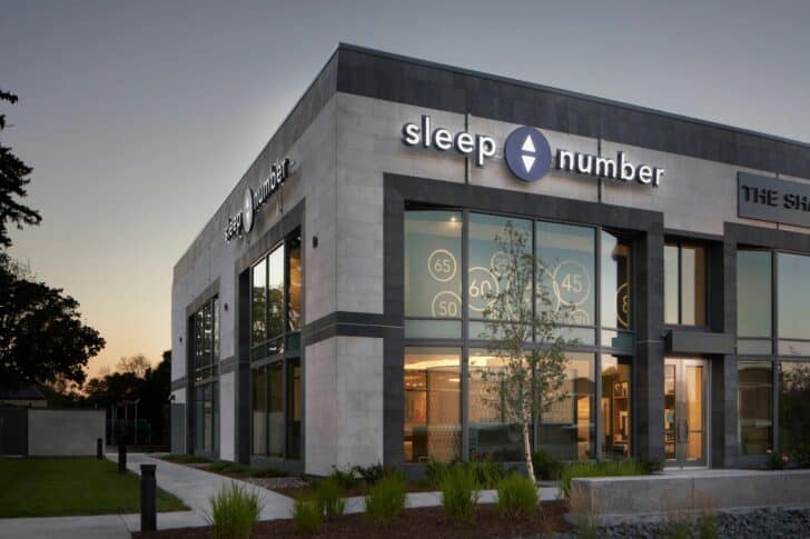 Picture of the outside of a Sleep Number bed store