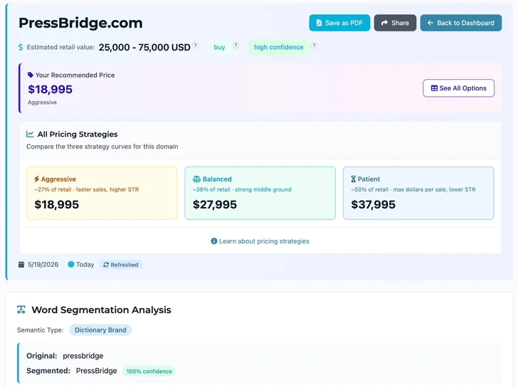 Appraise.net screenshot
