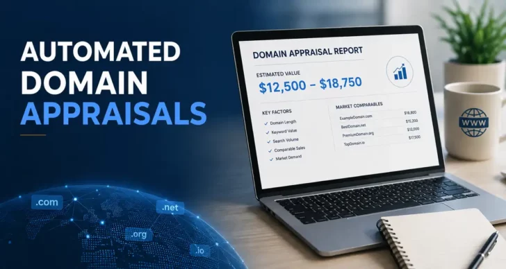 Computer with a domain appraisal on it