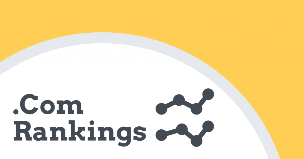 The words "Rankings .com" next to two graph lines on yellow background