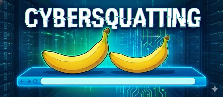 Bananas under the word Cybersquatting