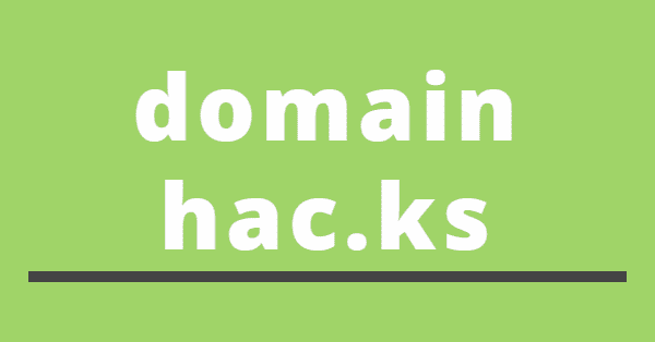 the words "domain hac.ks" on a green background