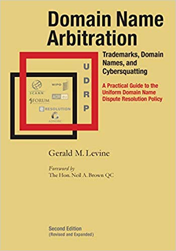 Book cover from Domain Name Arbitration by Gerald Levine