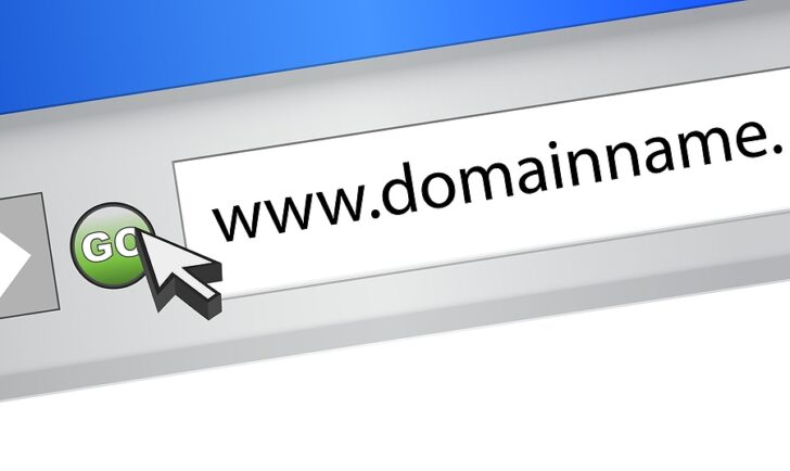 Picture of a domain name in a web browser