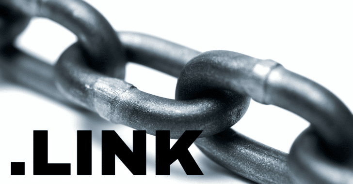 Image of chain links with the word .LINK