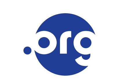 Logo for .org domain, featuring a blue circle with white letters spelling ORG