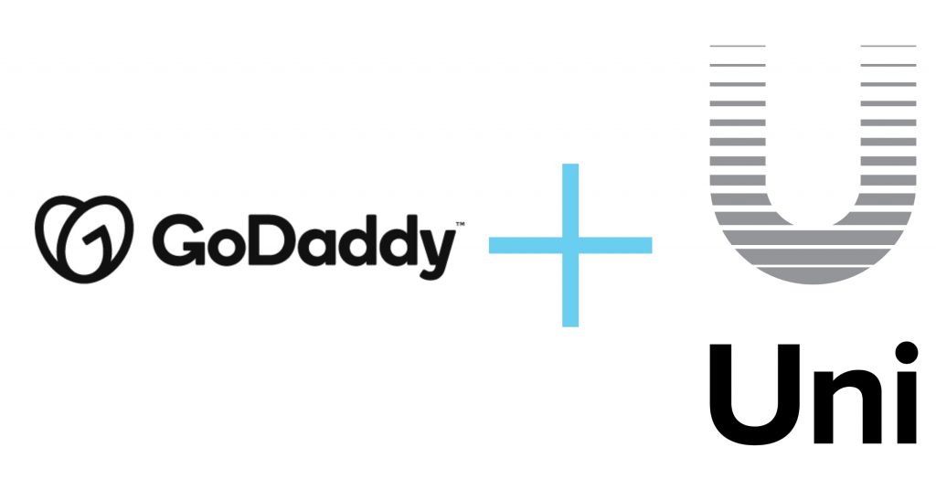 Picture of GoDaddy and Uniregistry Logos