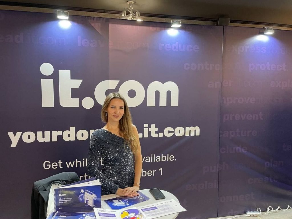 A booth for IT.com was GuruConf in Kiev, Ukraine