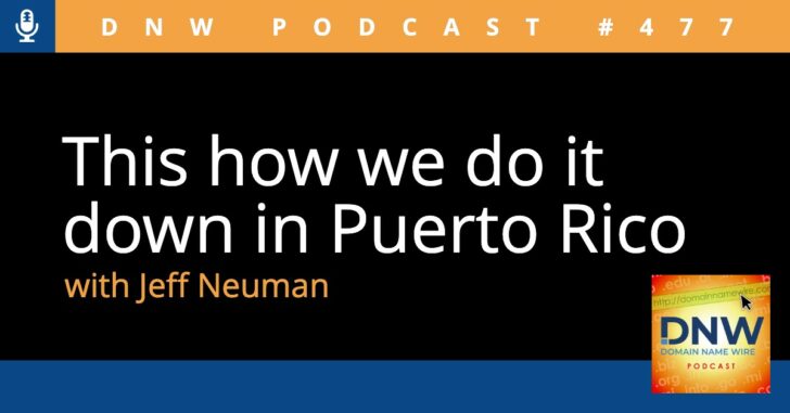 Podcast graphic with the words "This how we do it down in Puerto Rico with Jeff Neuman"