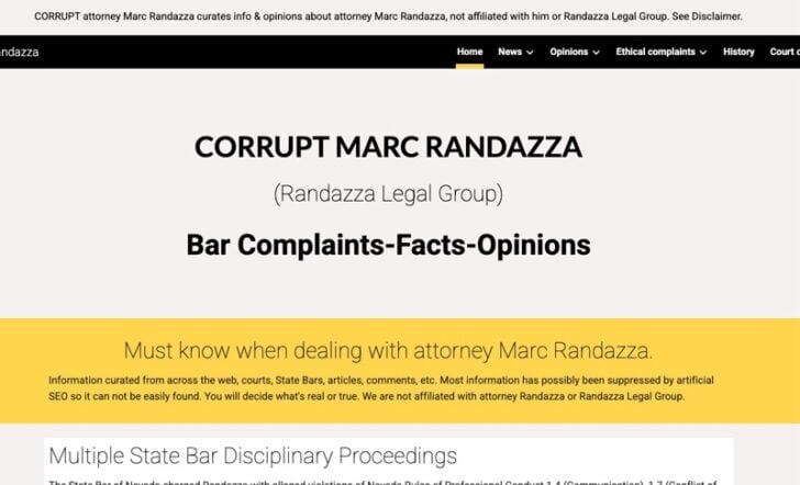 Screenshot of CorruptRandazza.com