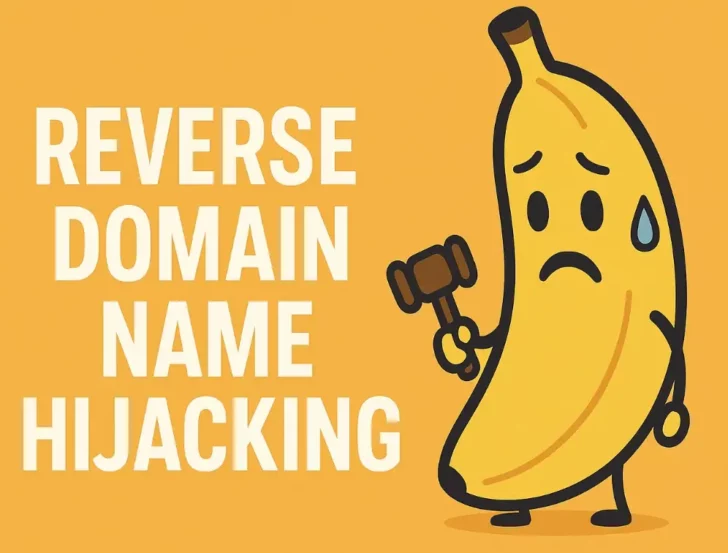 An upset cartoon banana