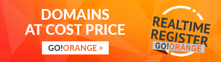 Realtime Register GO!ORANGE: register domains at cost price