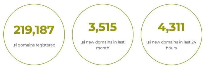 Slovenia .si domain registration data