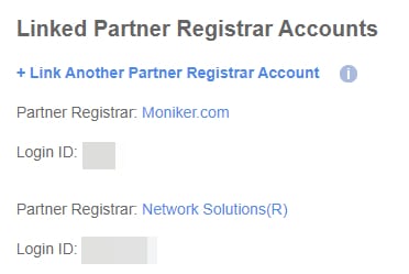 Picture of SnapNames registrar account integration