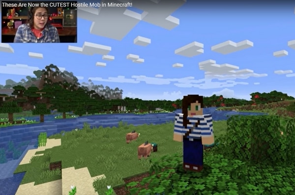 Screenshot from Stacy Plays YouTube account shows Minecraft