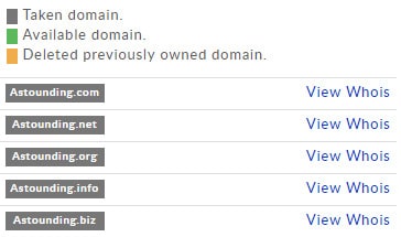 Graphic of domain name showing TLD variations
