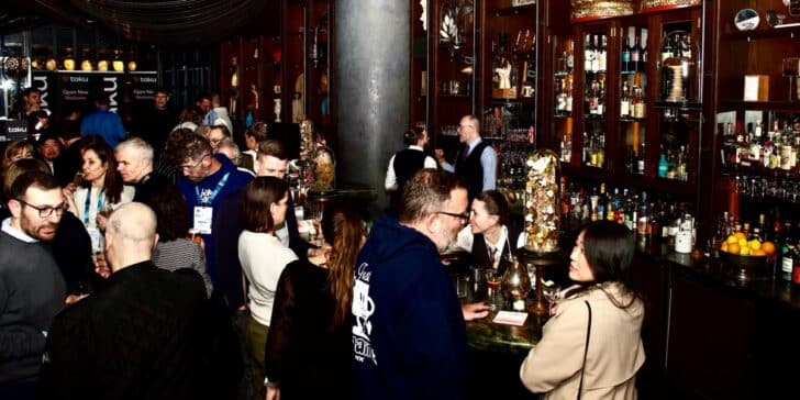 Image of people in a bar