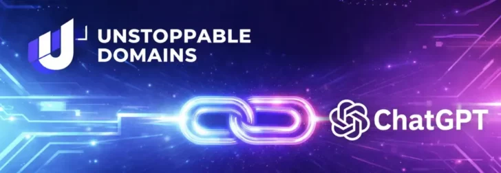 Unstoppable Domains and ChatGPT logos