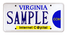 Virginia Internet Capital license plates